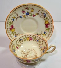 Vintage Royal Doulton OS Chine Angleterre Light Beaufort #V1630 Ensemble Tasse &