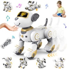 VATOS Jouet Robot Chien Télécommandé Programmable 17 Fonctions pour Enfants 3-12
