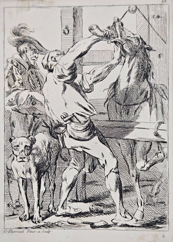 Gravure 1753 militaria - 1753,