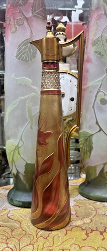 Art nouveau aiguiere carafe - art,