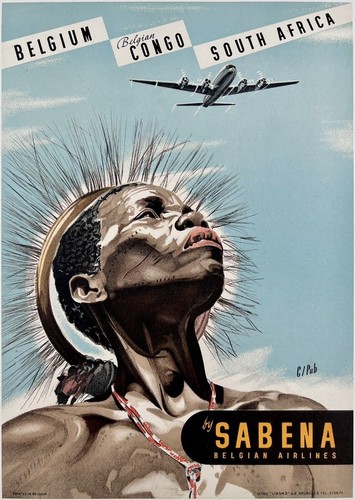 Affiche poster sabena - poster,