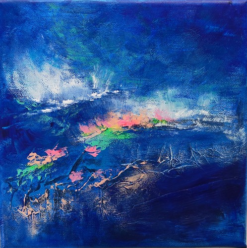 Tableau abstrait paysage - tableau,