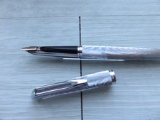 Stylo Plume Waterman CF chromé Moire chromed FP