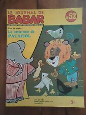 * LE JOURNAL DE BABAR N° 52 * 1973 Laurent de Brunhoff lion basse-cour origami