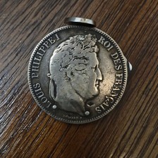 Bourre pipe Eloi Pernet pour Hermes, Dans une pièce de 5 Frs Louis Philippe 1832