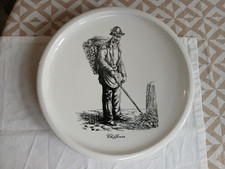 Plat faïence blanche, non