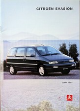 Brochure Citroën Evasion - 07/1997 - 22 pages en Français 