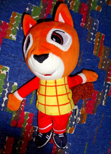 HB2/ DOUDOU PELUCHE L'ELAN VERT ECUREUIL TICAJOU ORANGE JAUNE 20 CM  KOM 9