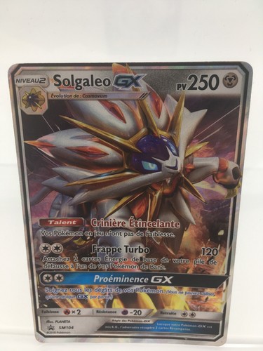 Carte pokémon solgaleo gx - pokémon,