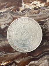 PIECE DE MONNAIE 100 FRANCS  ANNEE 1990 CHARLEMAGNE  814 GRAVEUR C. TIETZ