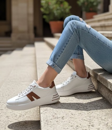 Baskets pour femme blanches - pour,