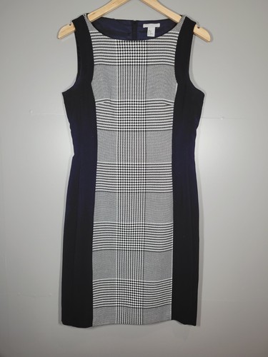 Dress black white check - dress,