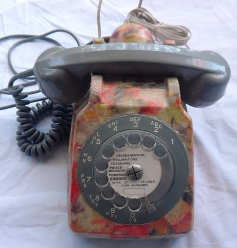 Ancien téléphone cadran - ancien,