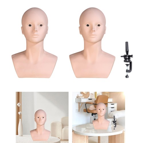 Tête mannequin chauve - de,