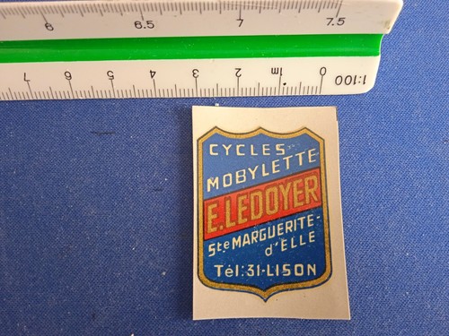 Chromo transfert mobylette - transfert,