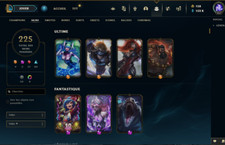 Compte [LOL EUW] 225 SKINS NON CLASSE 150K ESSENCE