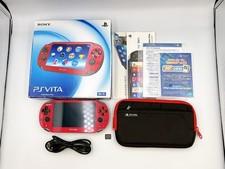 PS Vita PCH-1000 Cosmic Red Console Box Sony PlayStation 16Go SD Teseted {Fast}