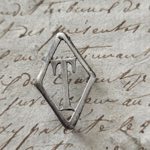 Monogramme lettres argent - monogramme, en