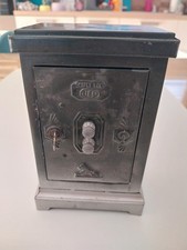 Ancien mini coffre-fort tirelire JEP – jouet en métal avec clé et combinaison