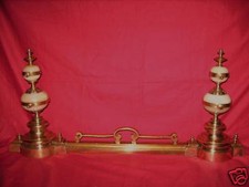 ANCIEN DEVANT de CHEMINEE/ BARRE /STYLE LOUIS PHILIPPE/XIXéme/BRONZE ONYX/8,5kg