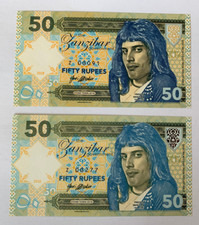 Matej Gabris - 2 X 50 Rupees Freddie Mercury - Cheveux foncés + Cheveux clairs 