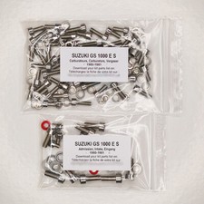 SUZUKI GS 1000 E S 1980-1981 Kit n°1 vis BTR inox carburateur GS1000
