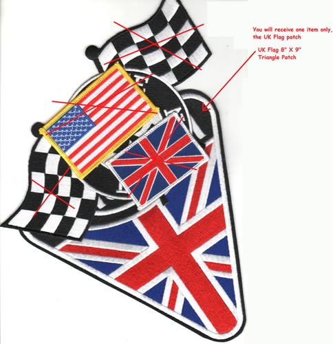 Patch drapeau café racer - uk,