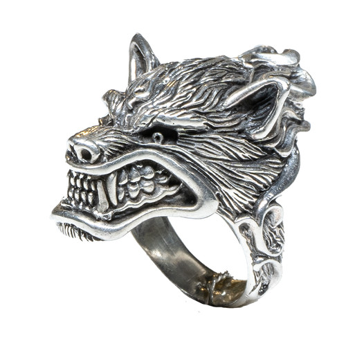 Bague loup celtique - 925, argent