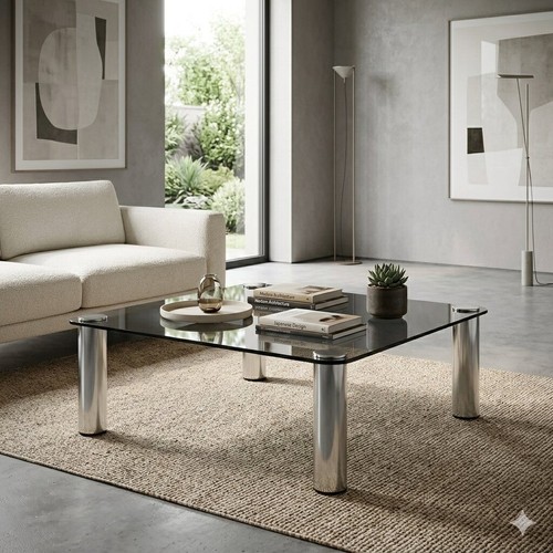 Table basse vintage métal - vintage,