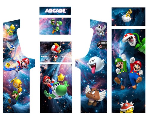 Stickers mario pour - stickers, borne
