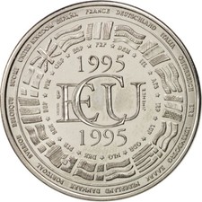 [#416230] France, Medal, European coinage test, 1 ecu, History, 1995, SUP, Nicke