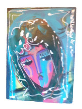 Acrylique sur panneau 20X30 Portrait féminin By HRASARKOS Lot 3