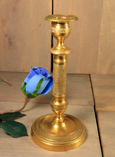Antique French Gilt Bronze Empire Period Candlestick Candle Holder c1820