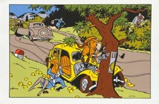 YVES CHALAND, CITROËN TRACTION : L'ACCIDENT 1984 sérigraphie