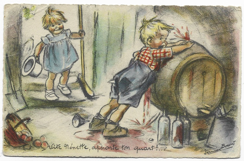 Cpa germaine bouret - ",