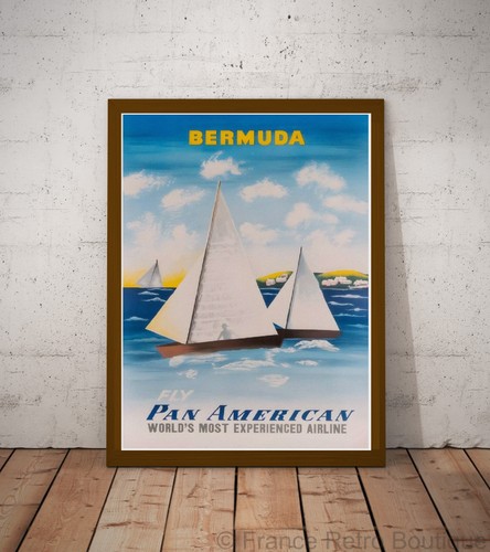 Affiche poster voyage bermuda - voyage,