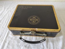 Boîte de rangement en métal, Valise pour 16 Cassettes audio Porto Ramos-Pinto