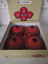 LE CREUSET set 4 Mini Cocottes