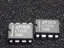 Lot 2 x LT1101AIN8   Linear Technology Instrumentation Amplifier DIP8 DIL8