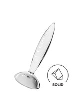 Gode anal en verre borosilicaté massif transparent Sparkling Crystal Satisfyer 