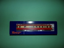 ROCO remorque d'autorail XR BD DECAUVILLE + éclairage rouge/crème 45691 NEUF (t)