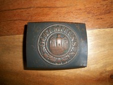 très belle Boucle Ceinturon Allemand prisonnier denazifiée 