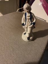 prince en porcelaine bleue et