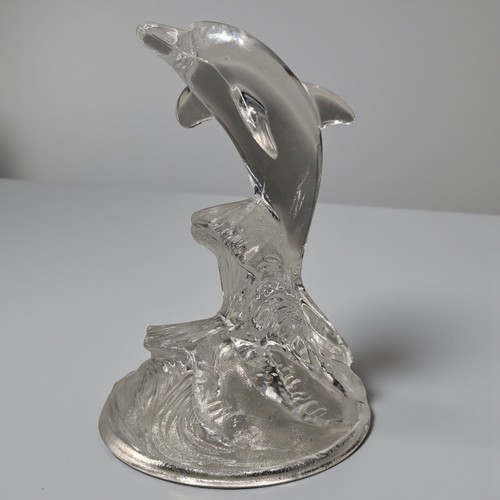 1970s french crystal dolphin - 1970s,