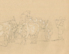 Ancien crayon dessin original