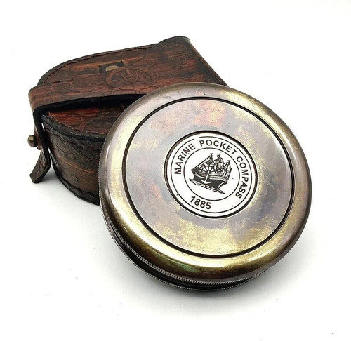 Ancienne boussole poche - de,