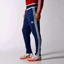 Adidas Vintage Tiro Glanz Nylon Piste Pantalon Primegreen Trackies Bleu Hommes