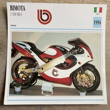 Bimota 1100 SB6 1994 carte moto collection Atlas Italie