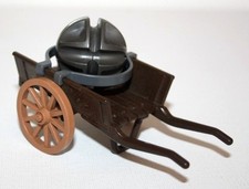 PLAYMOBIL 3111 6038 CHARRETTE TRANSPORT BOULET CANON ARTILLERIE ROYALE