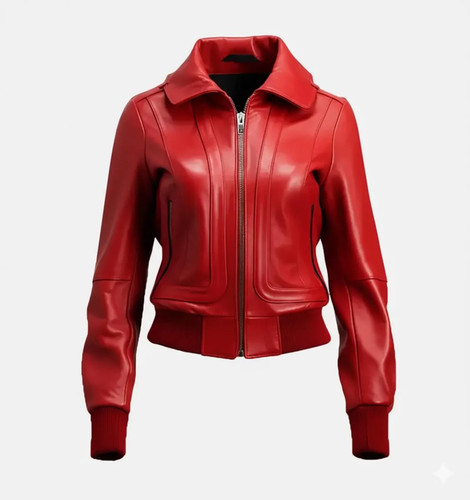 Blouson bomber femme - en, cuir